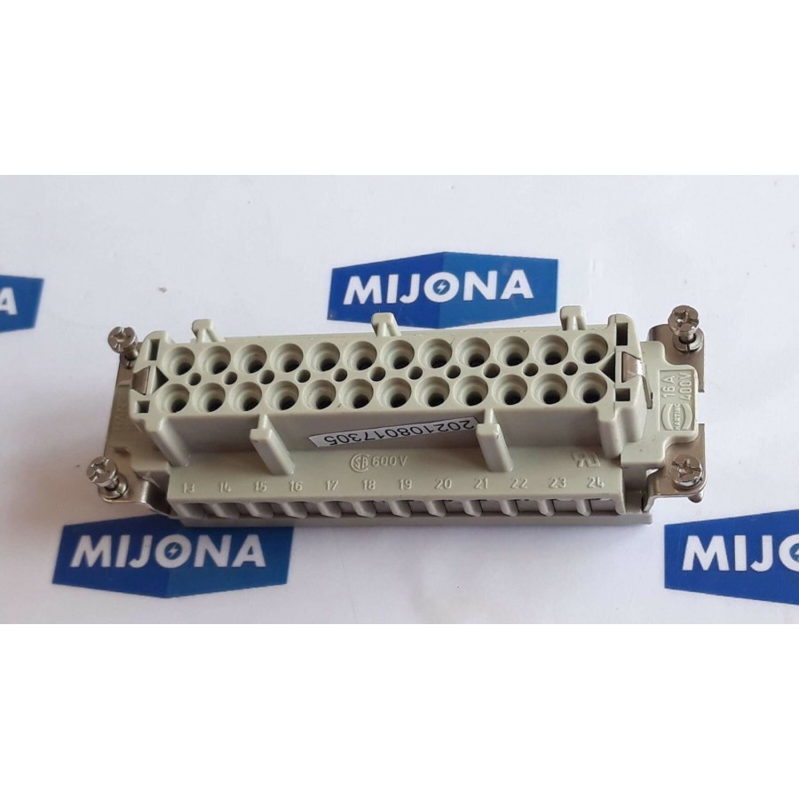 HARTING HAN E24F CONNECTOR 16A 400V HS 12