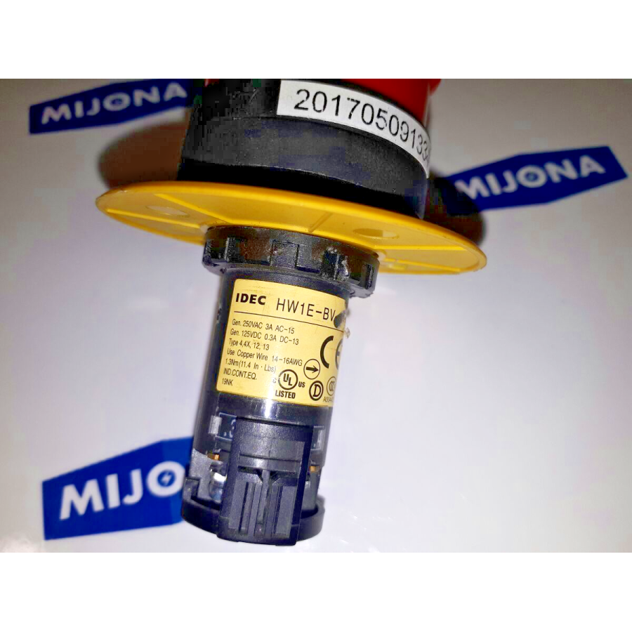 IDEC Emergency Red Stop Push Button Schalter HW1E-BV IDEC Emergency Red Stop Push Button Schalter HW1E-BV