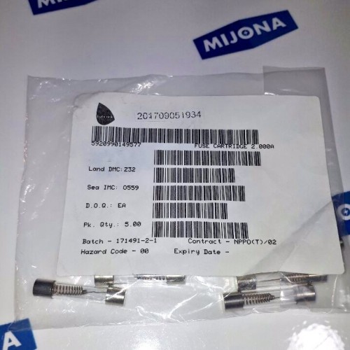 FUSE CARTRIDGE 2A 5920990149577