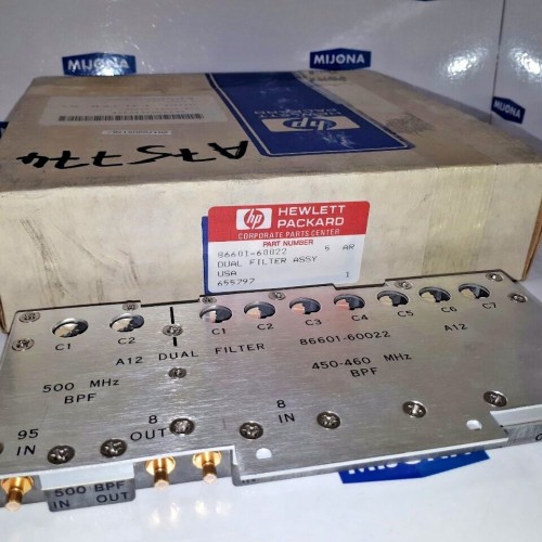 Agilent HP 86601-60022 A12 Dual Filter 450-460 Mhz BPF Agilent HP 86601-60022 A12 Dual Filter 450-460 Mhz BPF