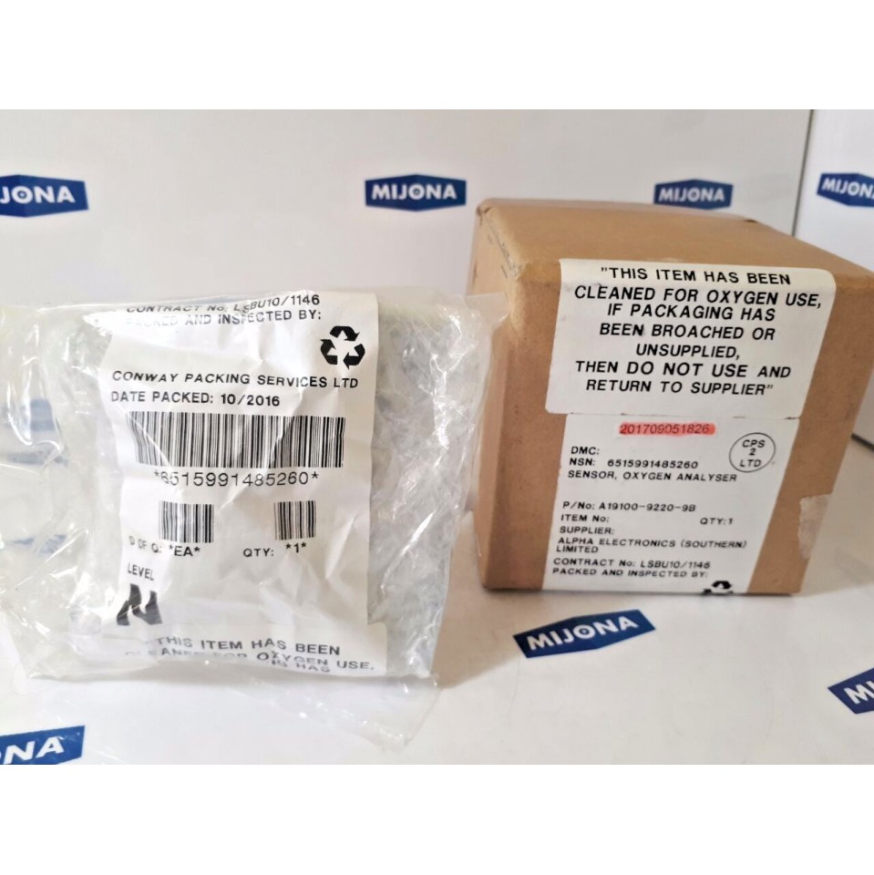 ALPHA ELECTRONICS sensor oxygen analyser NSN 6515991485260 (new old stock) ALPHA ELECTRONICS sensor oxygen analyser NSN 6515991485260 (new old stock)